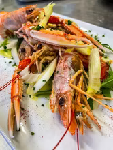 La catalana di scampi e gamberoni